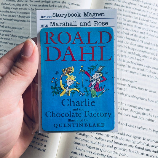 Charlie and the Chocolate Factory Bookish Wooden Magnet