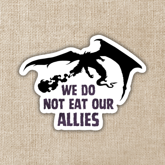 Fourth Wing Sticker | We Do Not Eat Our Allies