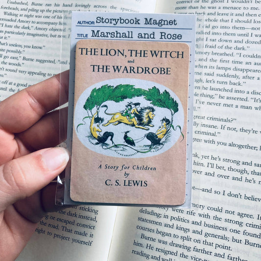 The Lion, the Witch, and the Wardrobe Book Wooden Magnet