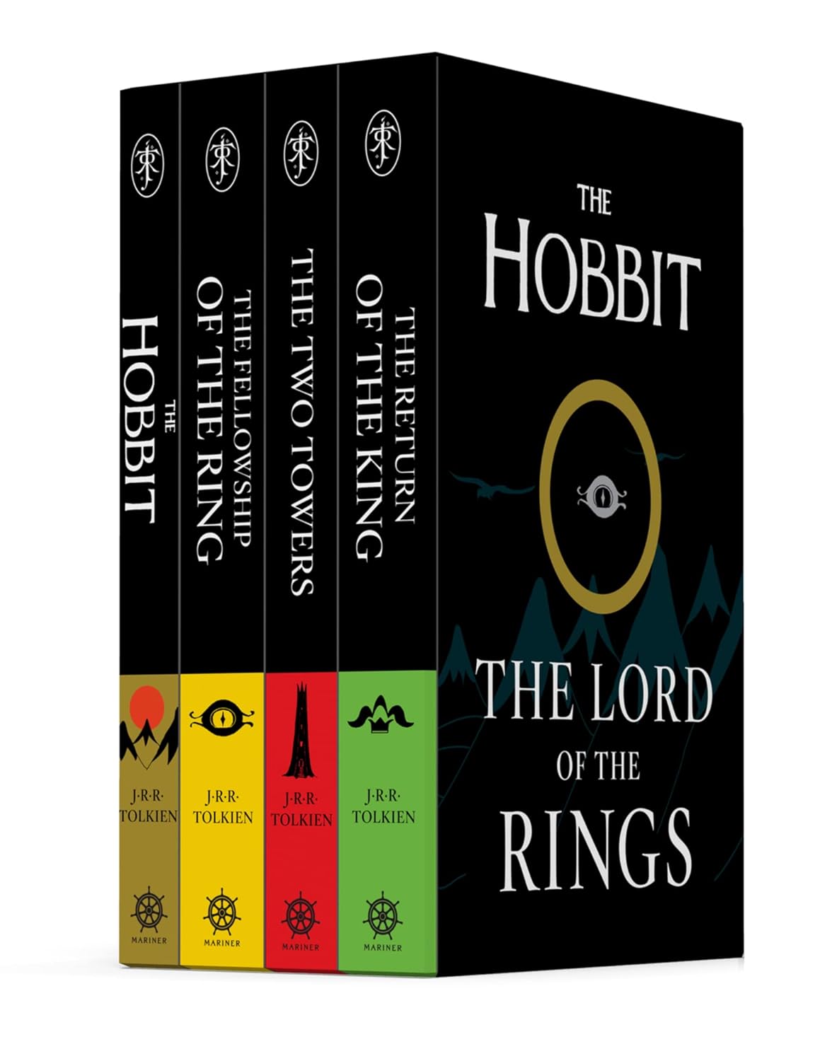 The Hobbit & The Lord of the Rings (Paperback) 4 Books Packaged As A Set