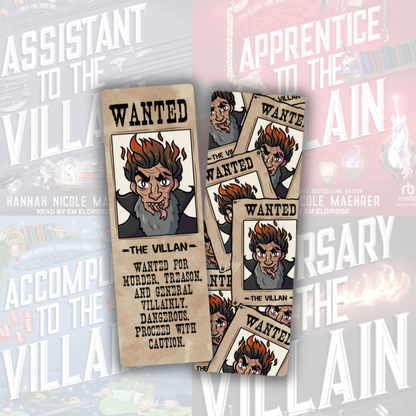 Assistant to the Villain Bookmark | Villain Wanted Poster