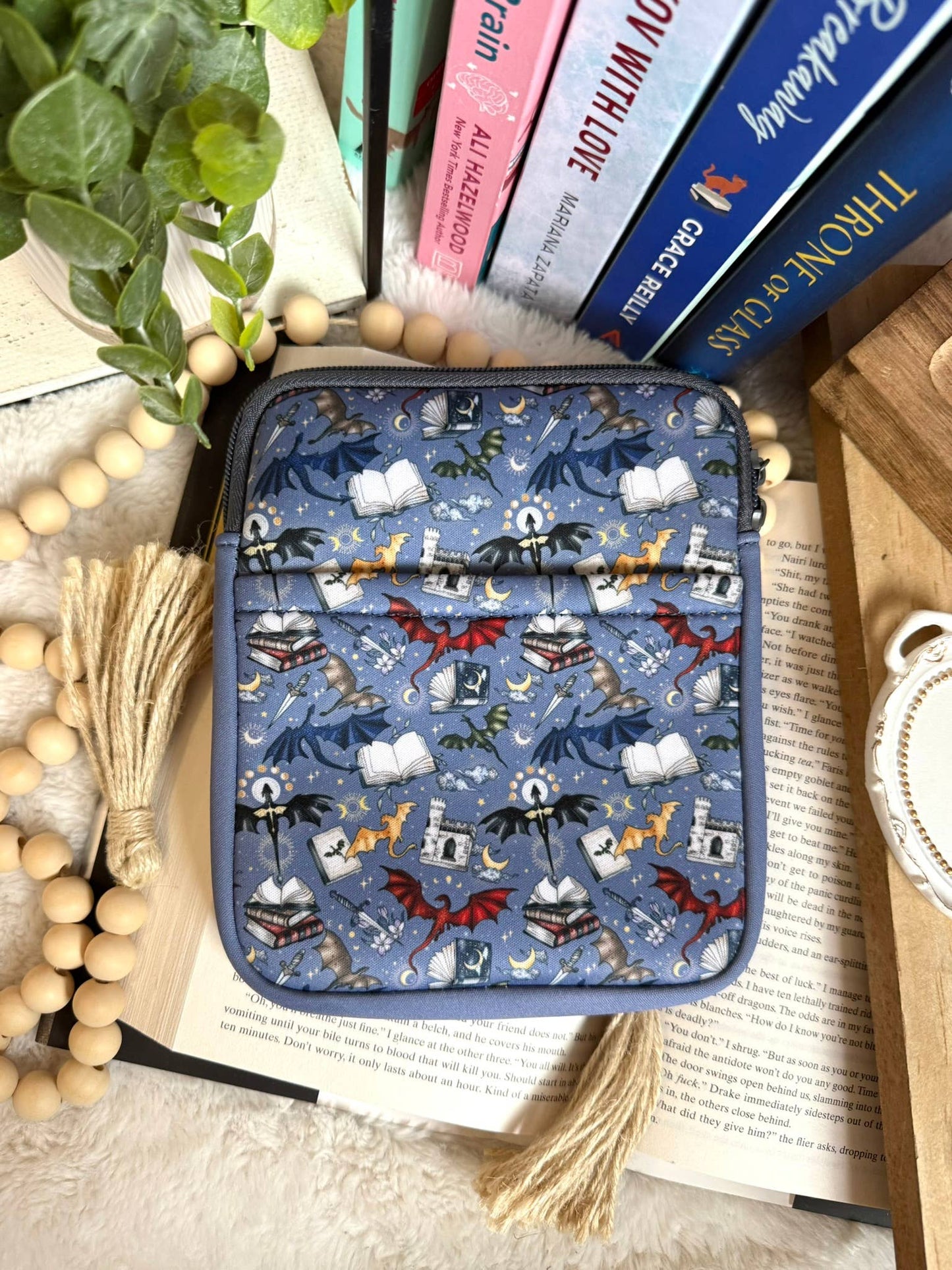 Small Book/Kindle Sleeve (8” x 6.5”) - Dragons