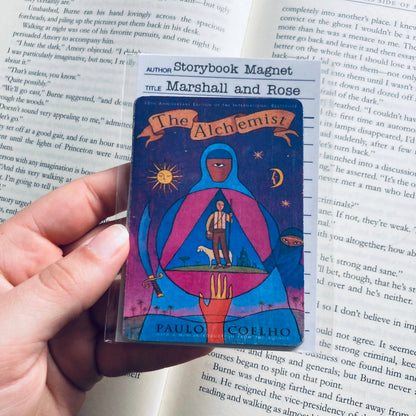 The Alchemist Bookish Wooden Magnet