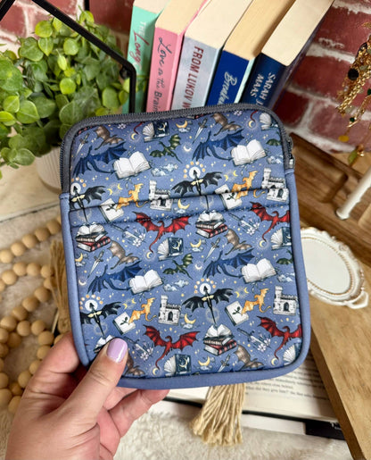 Small Book/Kindle Sleeve (8” x 6.5”) - Dragons