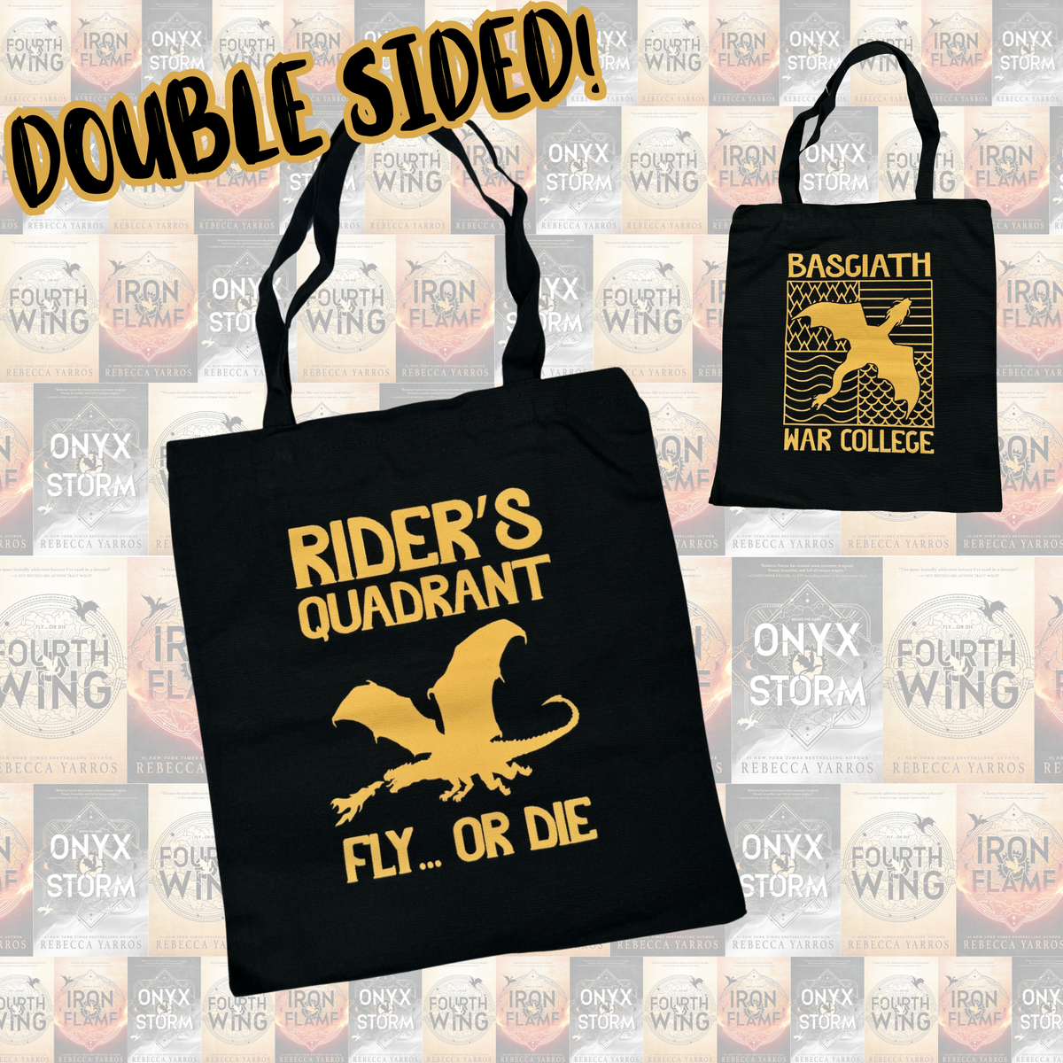 Fourth Wing Tote Bag | Basgiath War College