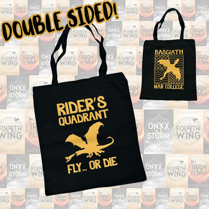 Fourth Wing Tote Bag | Basgiath War College