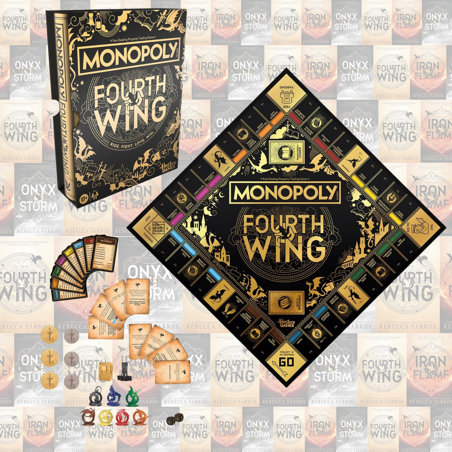 Fourth Wing Edition Monopoly Board Game
