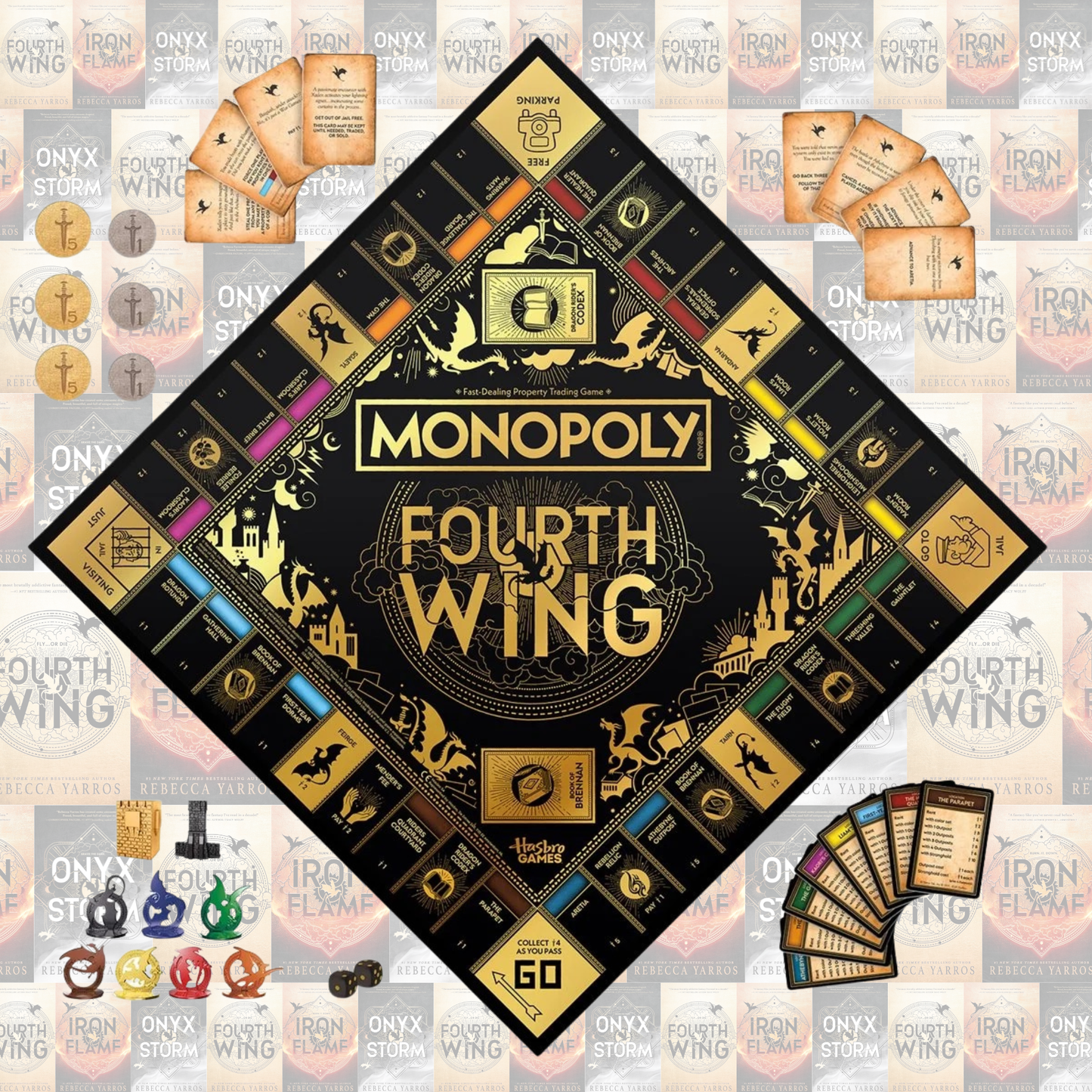 Fourth Wing Edition Monopoly Board Game