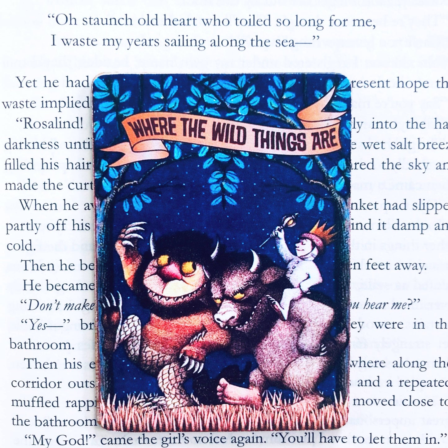 Where the Wild Things Are  Bookish Wooden Magnet