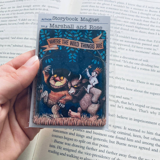 Where the Wild Things Are  Bookish Wooden Magnet