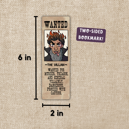 Assistant to the Villain Bookmark | Villain Wanted Poster