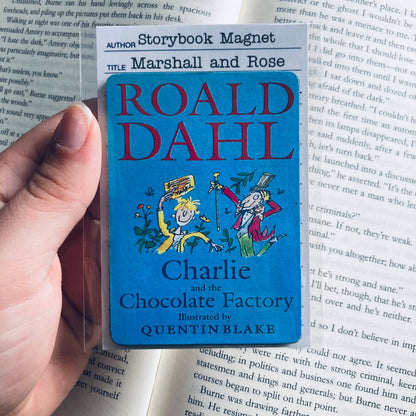 Charlie and the Chocolate Factory Bookish Wooden Magnet