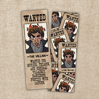 Assistant to the Villain Bookmark | Villain Wanted Poster