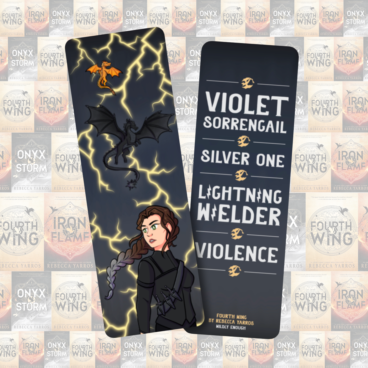 Fourth Wing Bookmark | Violet Sorrengail