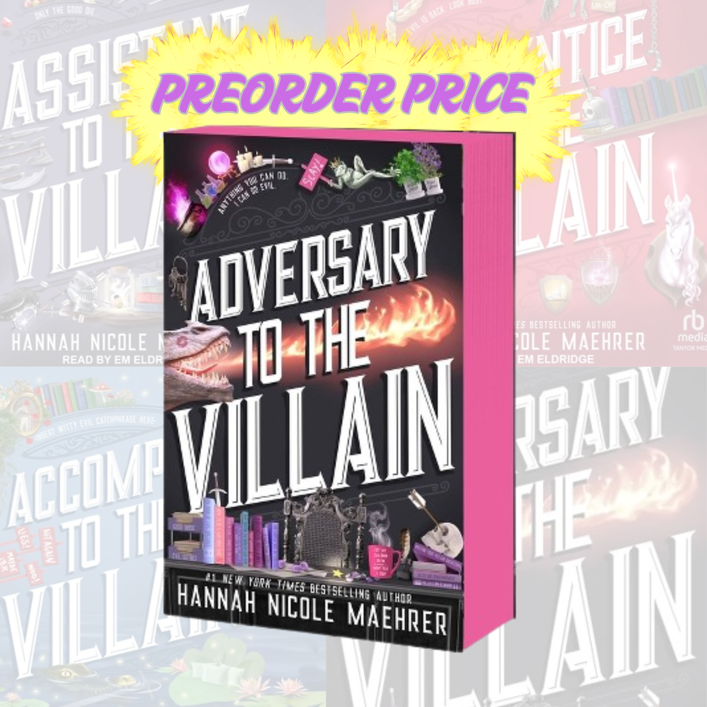 Adversary to The Villain (Paperback with Sprayed Edges) Assistant and the Villain Book 4 *PRE-ORDER*