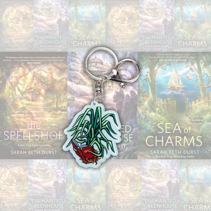 The Spellshop Keychain | Caz the Spider Plant