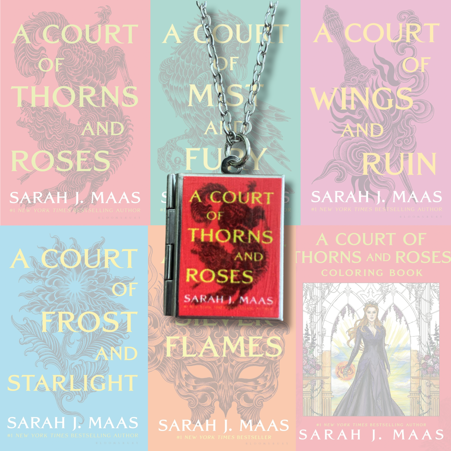 Book Locket A Court of Thorns and Roses