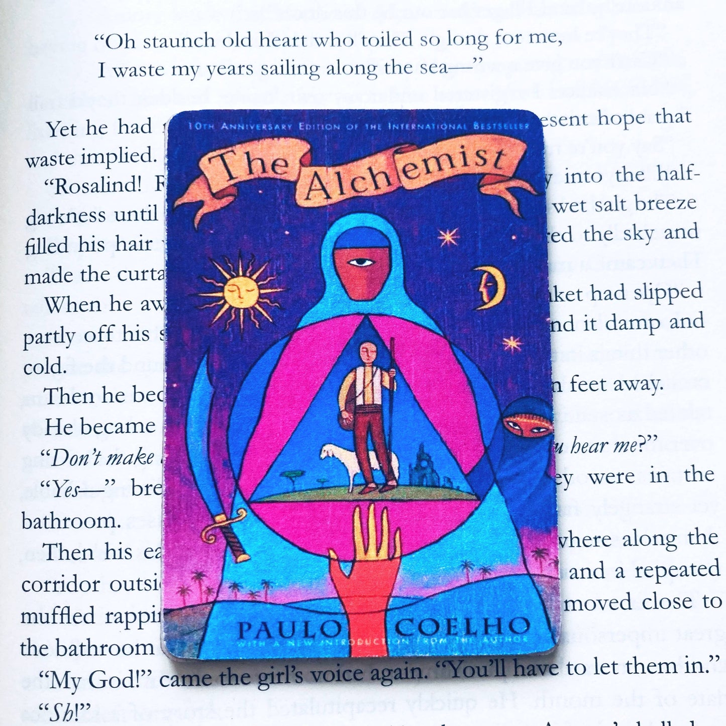 The Alchemist Bookish Wooden Magnet