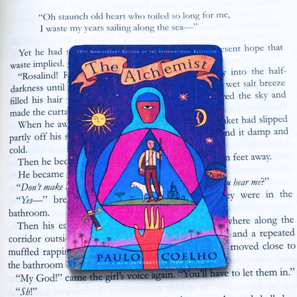 The Alchemist Bookish Wooden Magnet