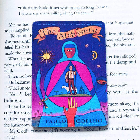 The Alchemist Bookish Wooden Magnet