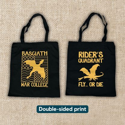 Fourth Wing Tote Bag | Basgiath War College
