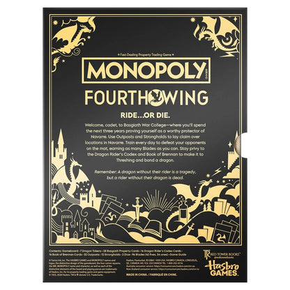 Fourth Wing Edition Monopoly Board Game