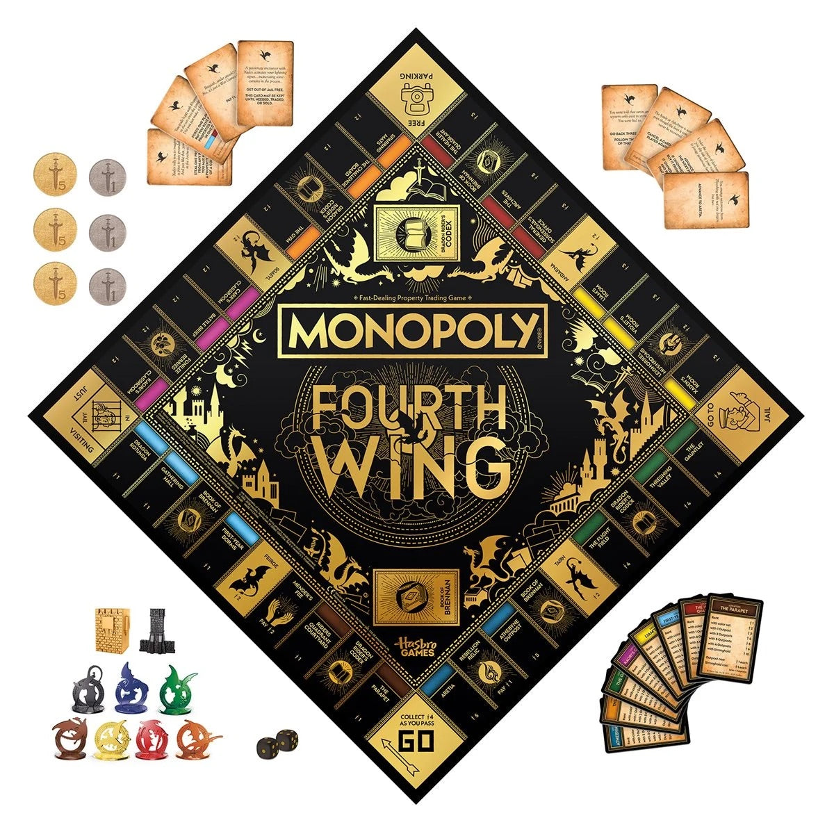 Fourth Wing Edition Monopoly Board Game