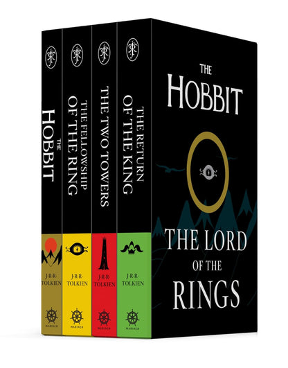 The Hobbit & The Lord of the Rings (Paperback) 4 Books Packaged As A Set