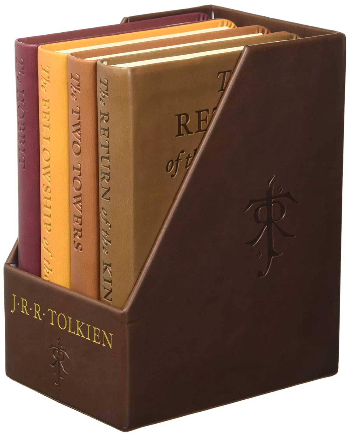 The Hobbit & The Lord of the Rings (Leatherette Cover) 4 Books Packaged As A Set