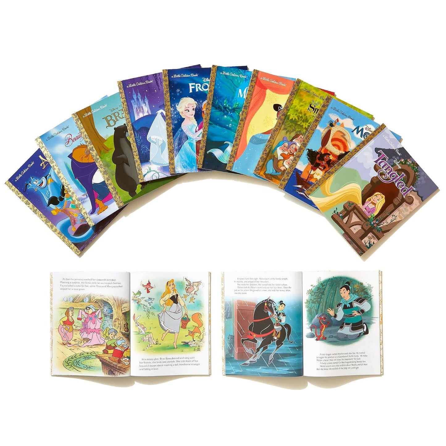 Ultimate Disney Princess Boxed Set of 12 Little Golden Books (Hardcovers)