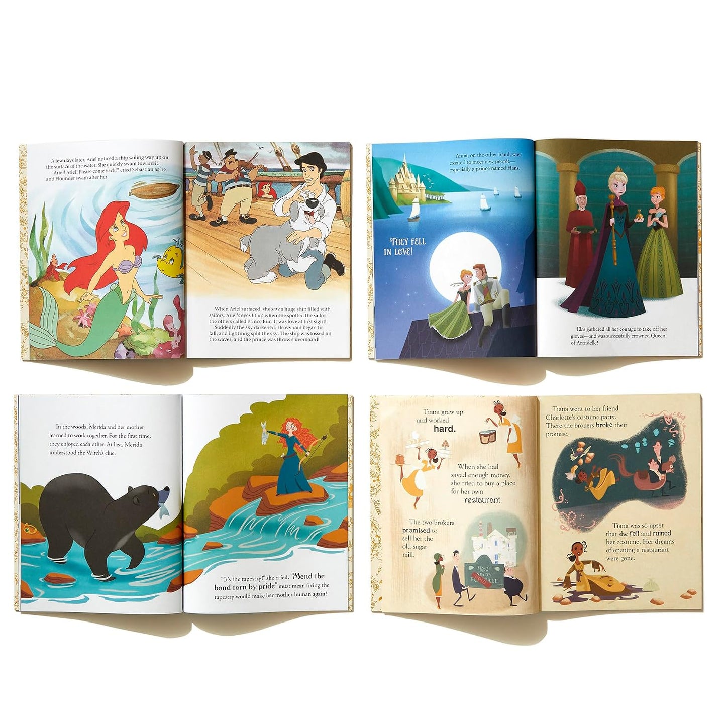 Ultimate Disney Princess Boxed Set of 12 Little Golden Books (Hardcovers)