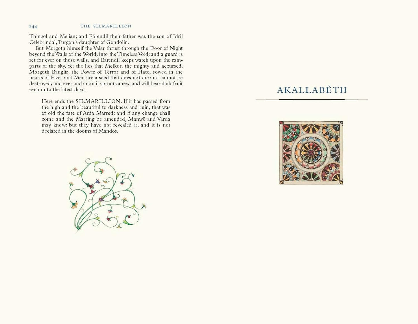 The Silmarillion: Illustrated Edition (Hardcover with Sprayed Edges) A Tolkien Novel
